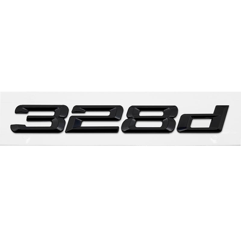3D ABS 320d 325d 328d 330d 335d 318d Car Trunk Letters Logo Badge Emblem Decals Sticker For E46 E90 F30 F31 F34