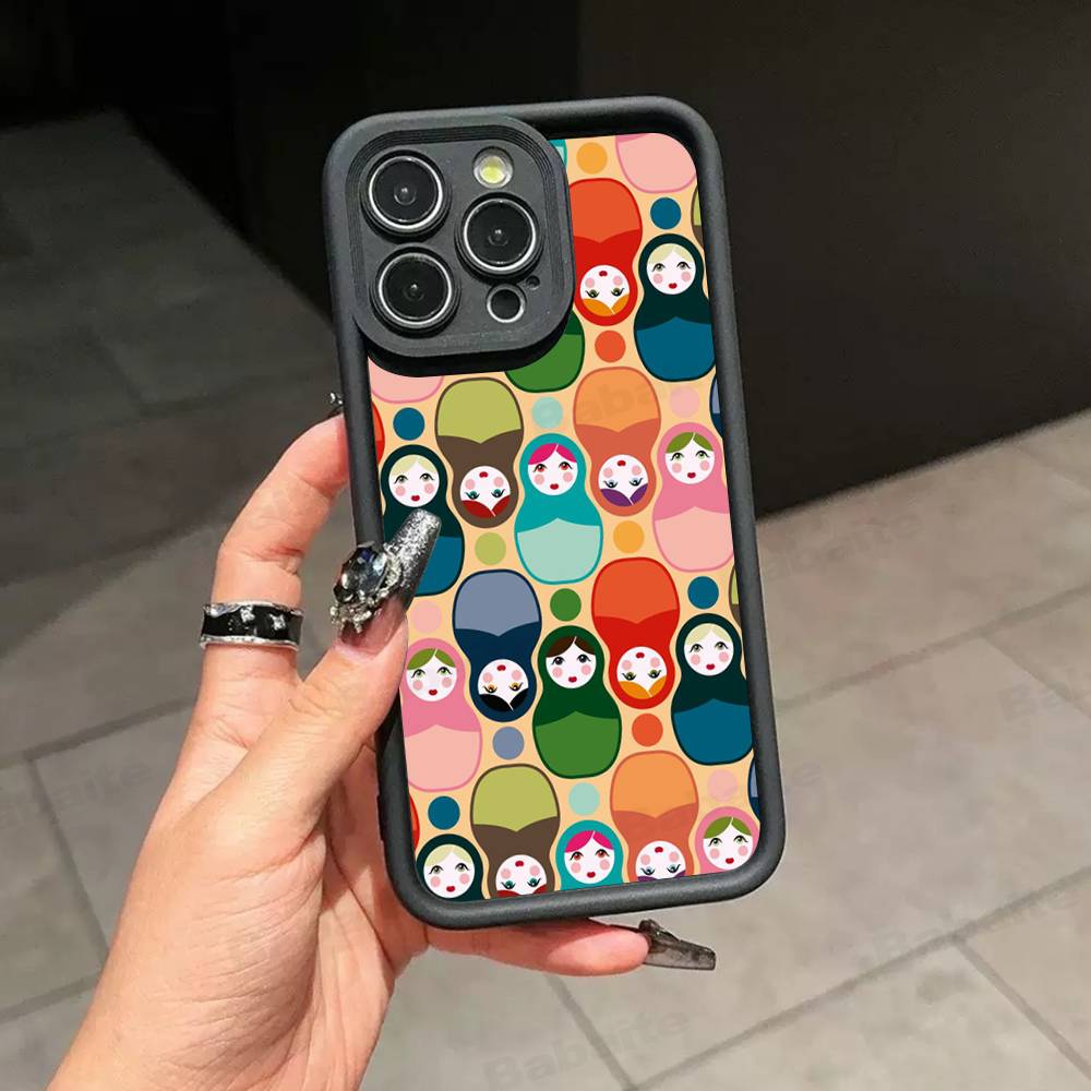 

Russian Dolls Matryoshka Cute Phone Case For IPhone 17 16 15 14 13 12 11 Pro Max Silicone Back Cover iPhone 17pro max
