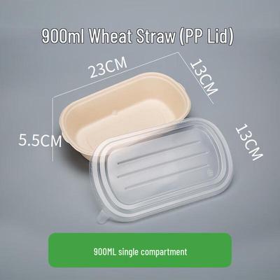 Disposable Pulp Meal Box with Lid