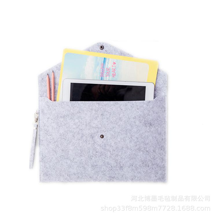 Vlastní logo A4/A5 plstěná složka na dokumenty – Kancelářská a firemní taška na psací potřeby