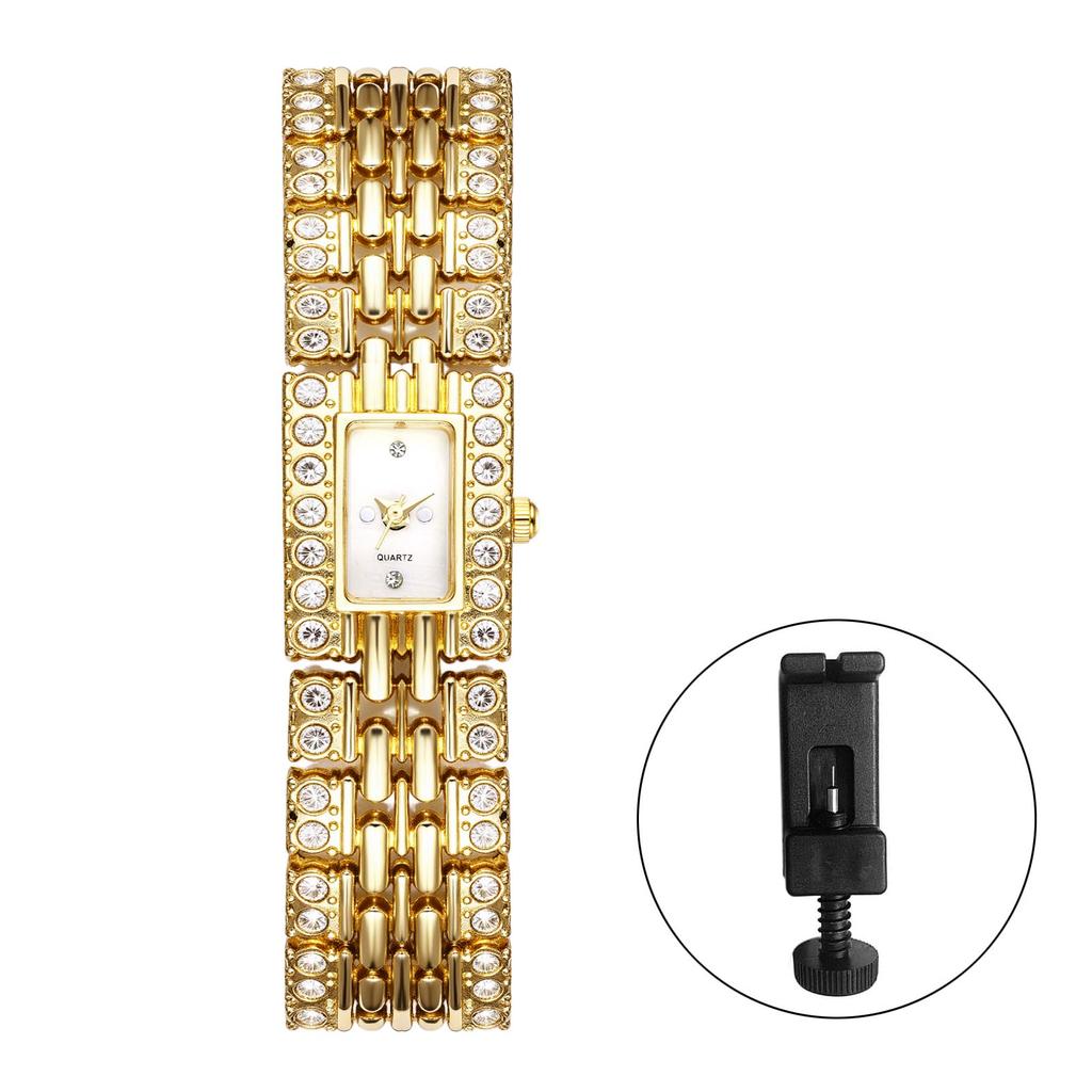 Waterproof Square Watch for Quartz Watch with Removable Zirconia and an Analog A Lovely Gift for Perfect for or Any Special Stylish, Women Popular,