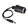 DC 5.5 x 2.1mm Female Plug to Car Cigarette Lighter Female Socket Power Supply Cable