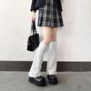 Japanese JK Style Women's Flare Mid-Calf Knitted Leg Warmers