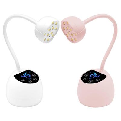 UVS Nail Lamp Gooseneck UVS Light for Gel Nails Polish Flashs Cure LED Nail Lamp with Three Timers Sensors Home Salon