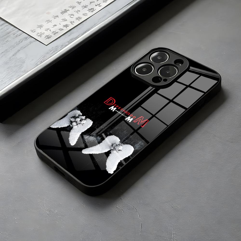 D-Depeche Mode Rock-ES Band Phone Case Glass For IPhone 16 15 14 Pro Max 13 12 Mini 11 X XS XR 8 Plus For Lovely Samsung S 25 24