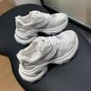 Dad shoes women's spring and autumn new little white shoes women's height-increasing mesh breathable casual sports shoes