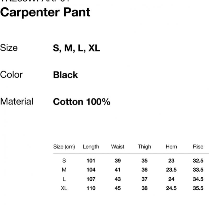 ThIs Is Never That Carpenter Pant Black