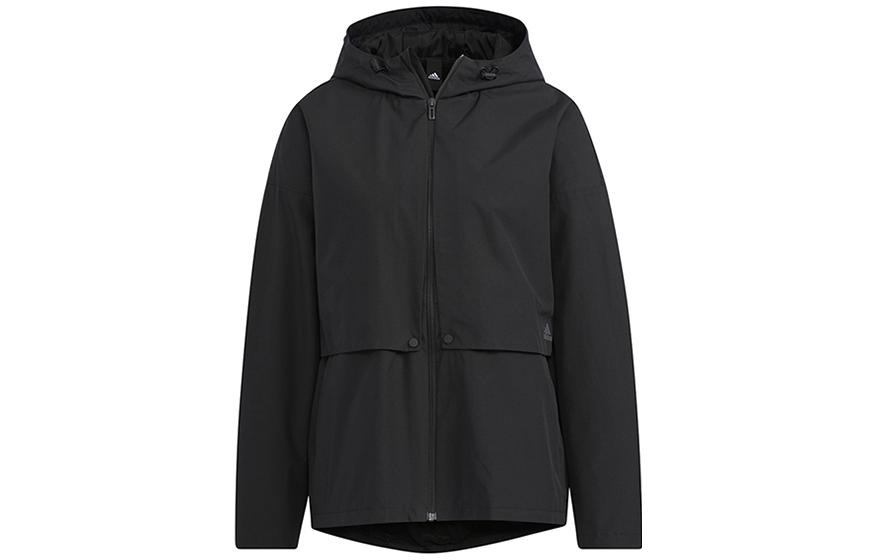 adidas Women ss Zip-Up Hooded Jacket Black HM2777 XL