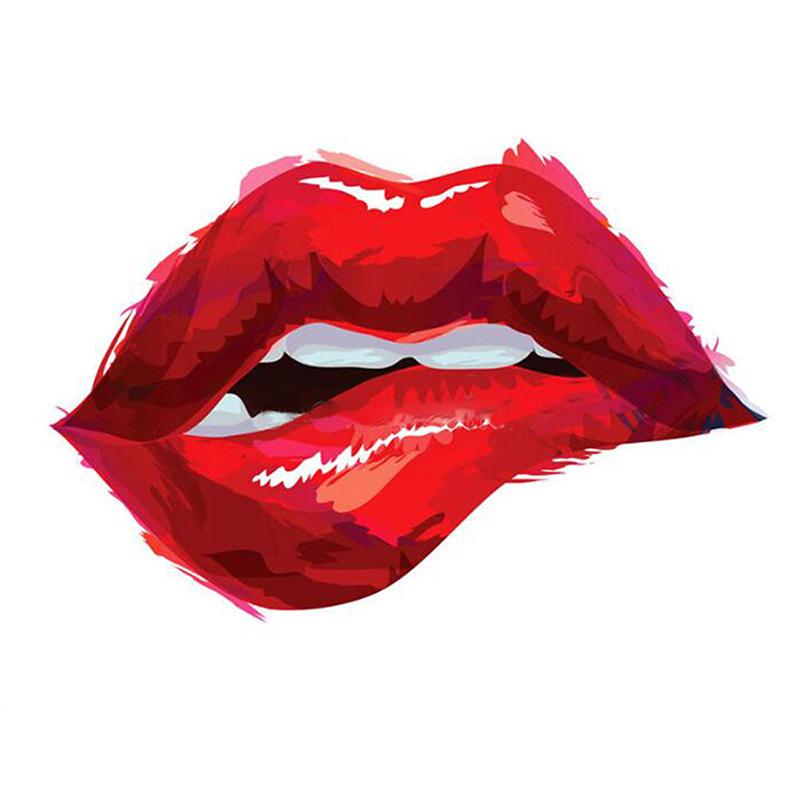 

5D DIY Алмазная живопись Сексуальные губы площадь / круглый Бриллиантовая вышивка Подарок или Украшение