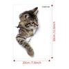 Lovely Cat Toilet Stickers For Wc Washroom Decoration Diy Vivid 3d Look Pet Animal Home Decals Pvc Wall Mural Art Print Posters