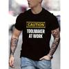 Atmungsaktives Herren-Freizeit-Mode-T-Shirt - Dehnbar, Bequemer Rundhalsausschnitt mit Einzigartigem Print-Design, Perfekt für Alle Jahreszeiten