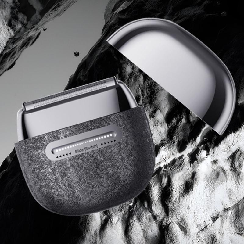 Portable Electric Beard Shaver and Nose Hair Trimmer ABS Texture Comfortable Handling for Easy Travel and Home Grooming