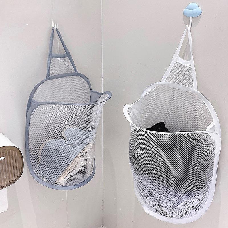 Separate Foldable Wall-mounted Dirty Clothes Basket Dirty Laundry Bin Dirty Clothes Storage Basket Bathroom Storage Basket