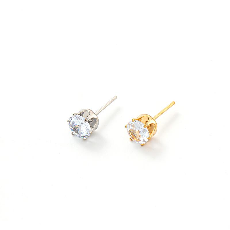 Zircon Stud Earrings, Earneedle Claws, Drills With Hanging Accessories Diy Handmade Versatile Earrings Materials