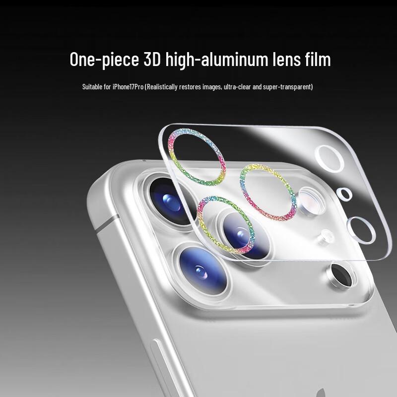 Smorss Dazzling Glitter Camera Lens Protector iPhone 17 Pro Max