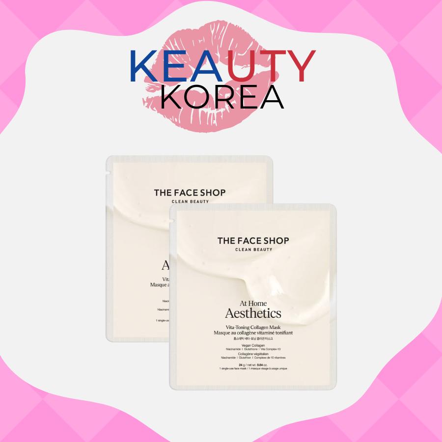 The Face Shop At Home Aesthetics Vita-Toning Collagen Mask 24g+24g