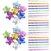 140 Pcs Star Paper Lucky Star Paper Strips Decorative Paper Crafts Scrapbooking Stamping Craft Supplies Sewing