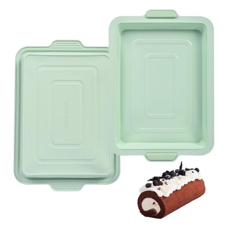Silicone Rectangular Mold Set Silicone Cake Molds Baking Moulds Bread Tray Molds Non-stick Baking Accessories for Baking