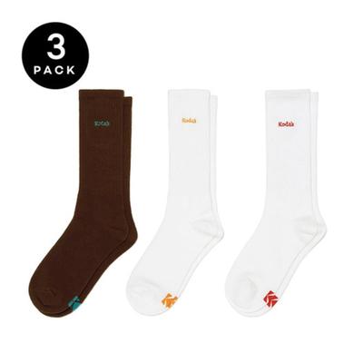 Kodak Apparel Mini Logo Embroidered Socks 3PC MULTI