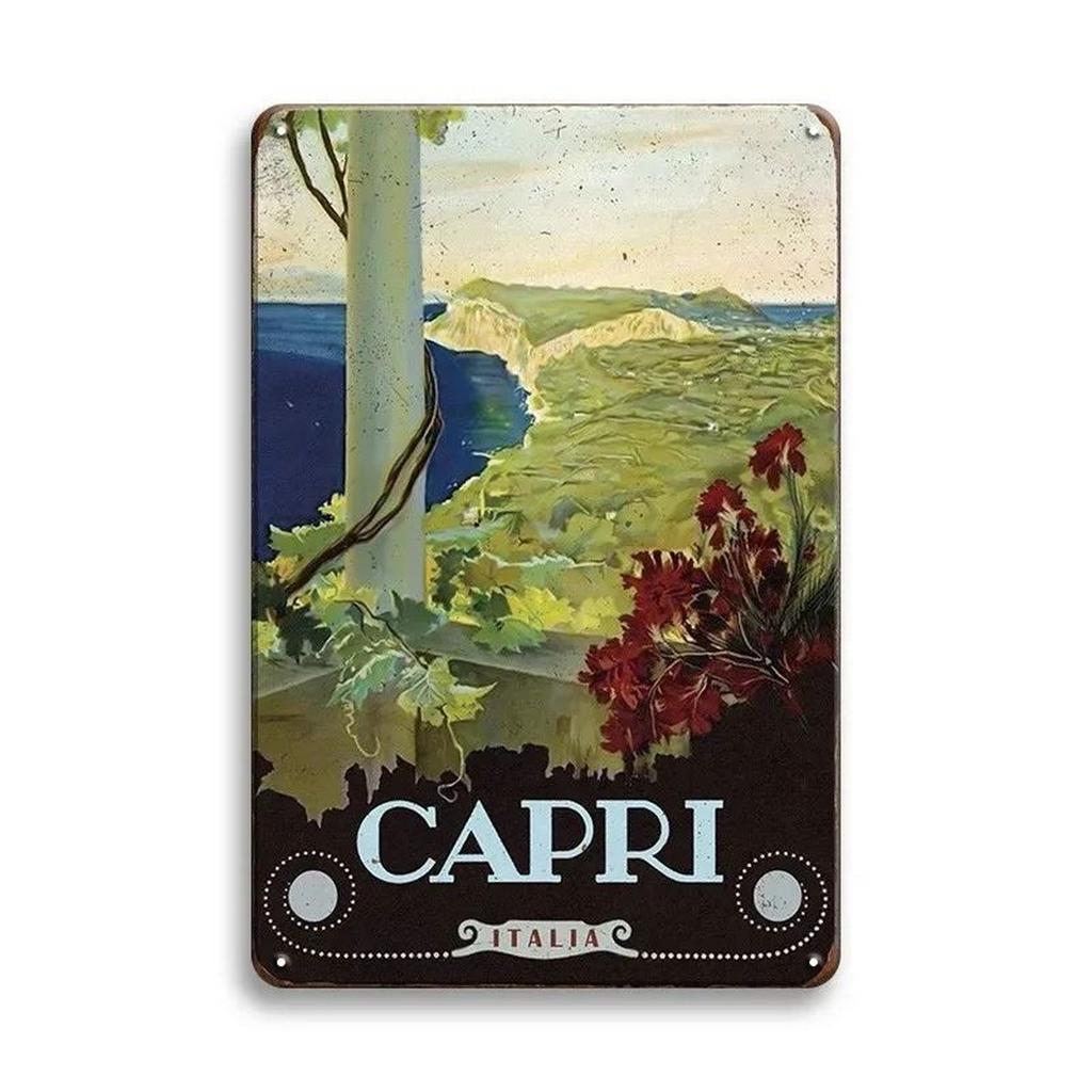 Metal Tin Signs Paris New York Wall Decoration Plaque Vintage Art Poster Iron Painting for Man Cave Home Cafe Garden Club Bar