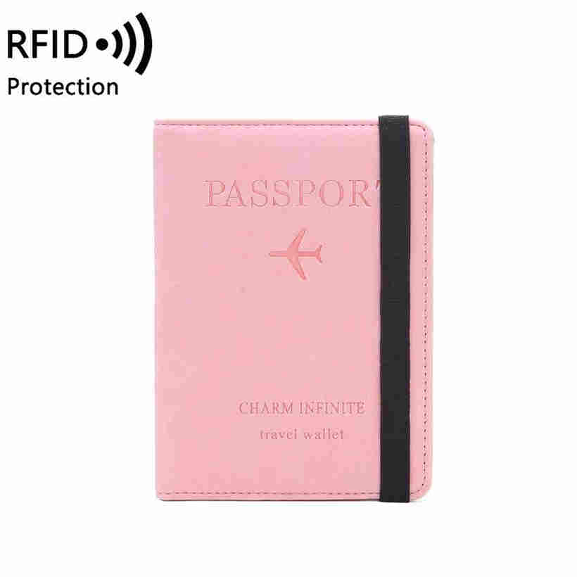 Unisex RFID Leather Passport Bag Document Package Portable Travel Ultra Thin Passport Holder