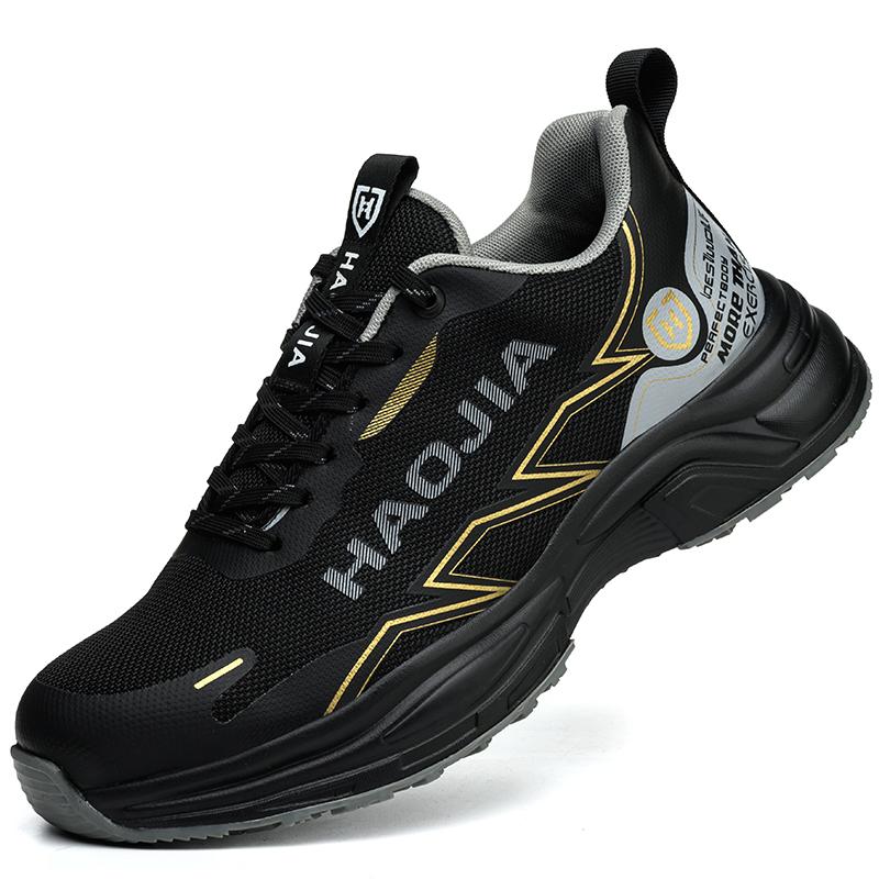 Non-Slip Safety Shoes Men Anti-Smash Steel Toe Shoes Anti Puncture Work Sneakers Indestructible Shoes Casual Protection Shoes