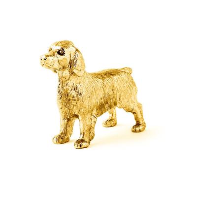 Câine Spaniel Springer Galez Placat cu Aur de 22ct Fabricat în Anglia Colecție Figurină Câine de Artă