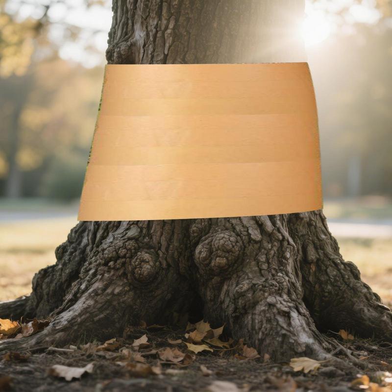 Baumschutzband 164 Fuß x 2 Zoll Raupenabwehr Baumwickel Klebend Rutschfest Kraftpapier Barriere Für Pflanzenraupen