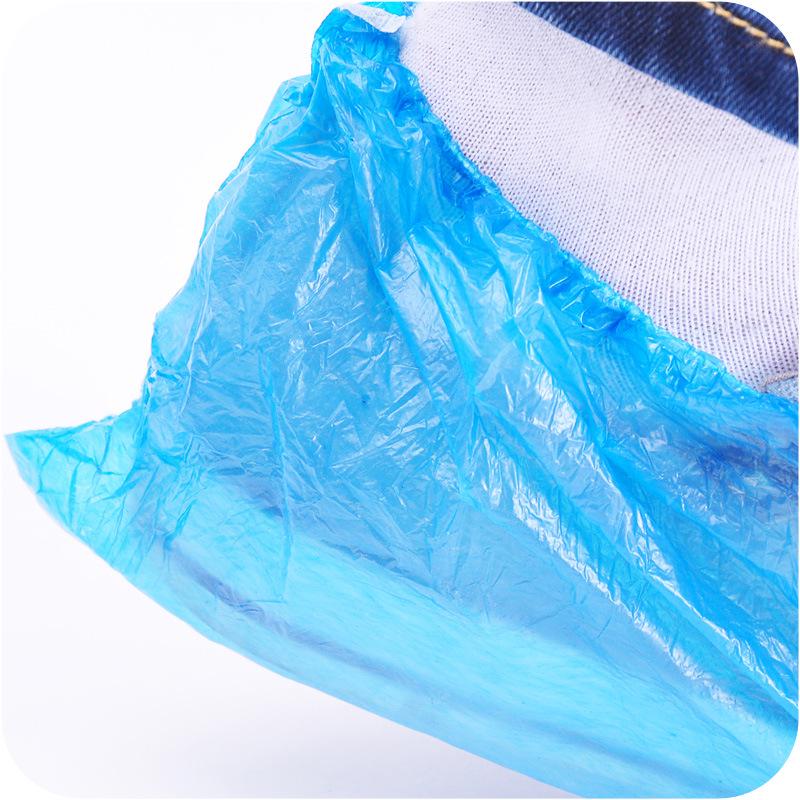 Disposable Shoe Covers Waterproof Non-Slip Thickened Plastic Boot Covers CPE Shoe Covers for Indoor Household Cleaning Open House 200 Pcs