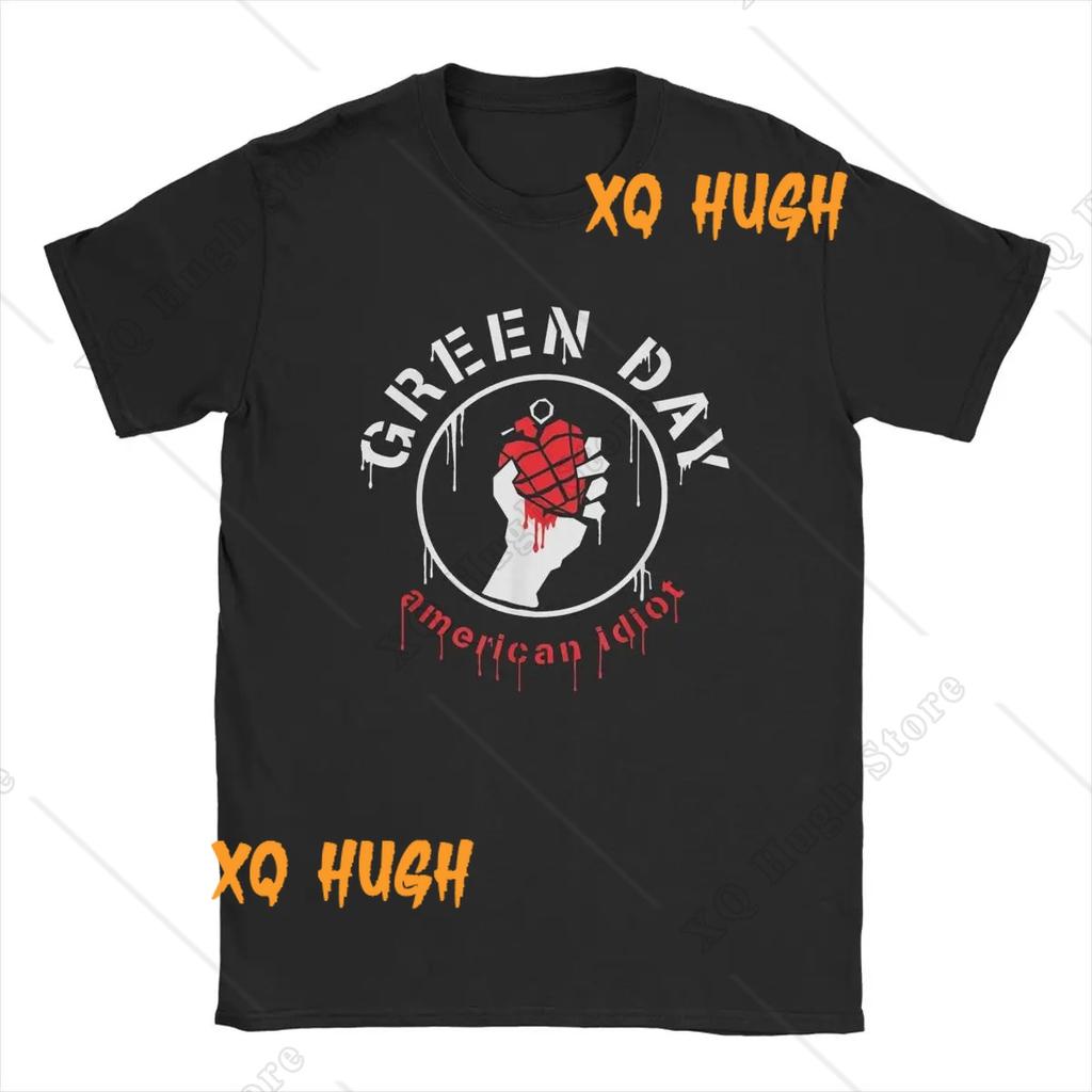 Men Green Days T-Shirtler Fresh Dookie Saviors Hip Hop Hayranları Hediye %100 Pamuk Üstler Kısa Kollu Yuvarlak Yaka Tişört Büyük Beden Tişört