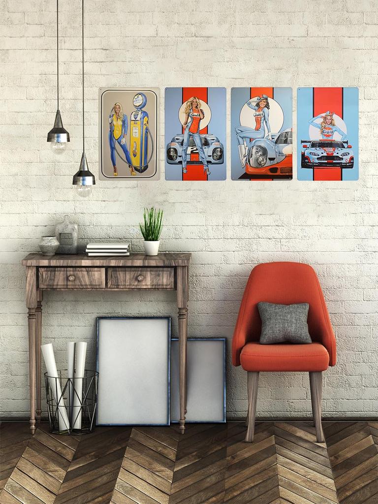 Oil Metal Sign Car Tyres Poster Decorative Garage Bar Club Cafe Man Cave Vintage Wall Art Tin Painting Plaque Home Decor 20x30cm