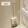 Luxury Wall-Mounted Silicone Toilet Brush Set - No Dead Angle Design