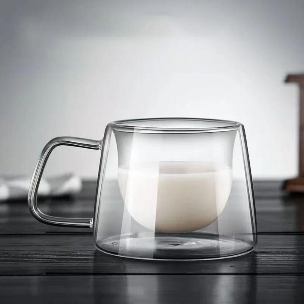 200ml Coffee Mug Transparent Tea Cup Drinkware Espresso Cup  Cocktail Vodka