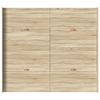 Storage Bed Frame with Headboard Sonoma Oak 180 x 200 cm