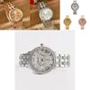 Fashion Womens Quartz Watch With Diamond Accents 24h Calendar Waterproof For Gift