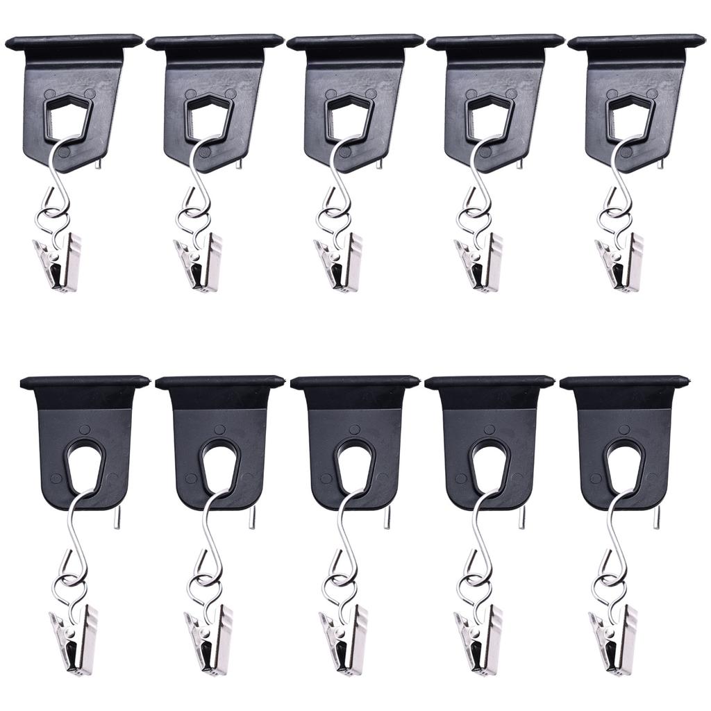 Multifunctional Awning Hooks Clips Racks with Portable Outdoor Camping Tools for RV Camper Caravan Exterior Parts