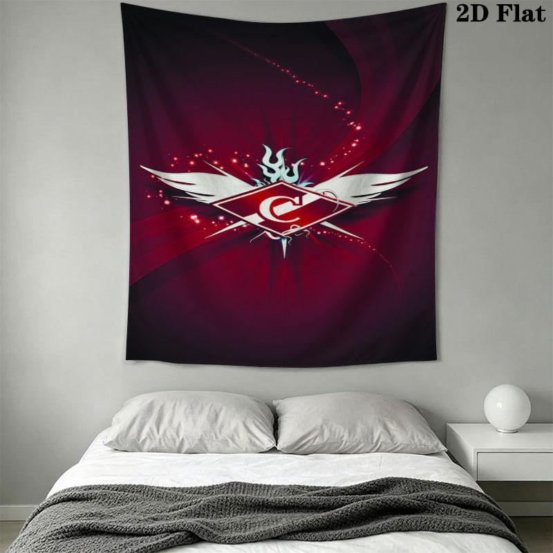 Spartak Moscow Spirit Wall Hanging Printed Fabric Blanket Decorative Tapestries for Bedroom Living Room Home Decor