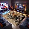 1PC Custom Name Fox Berries Theme Floor Mat Ideal for Living Room, Game Rooms, Office, Bedroom,Floor Mat Playful Design