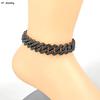 14mm Black Hip Hop Shiny Cuban Link Chain Bracelets Women Men Gold Color Rhinestone Iced Out Chain Bracelets Punk Men Jewelry