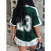 Camiseta Feminina com Estampa do México Verão Manga Curta Caimento Solto Respirável Gráfica Patriótica para Uso Diário Casual Streetwear ao Ar Livre