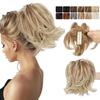 Adjustable High-Temperature Silk Short Curly Clip-On Ponytail Wig for Women