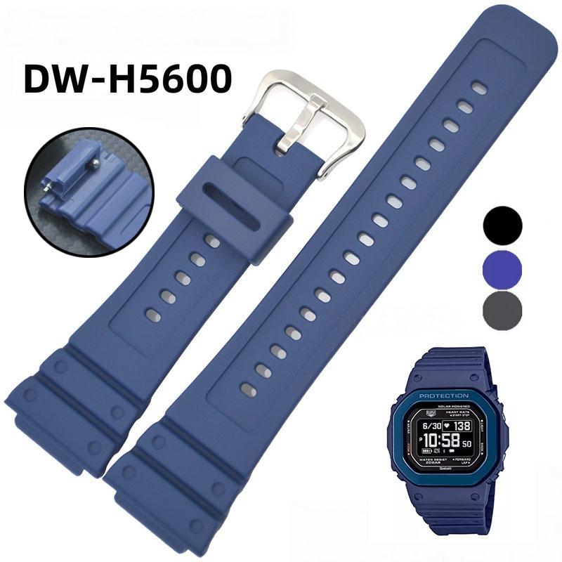 For Casio 3516 Watch Strap DW-H5600 DW H5600 DW-H5600MB Champion's Heart Small Square Solar Watch Resin Silicone Strap Watchband