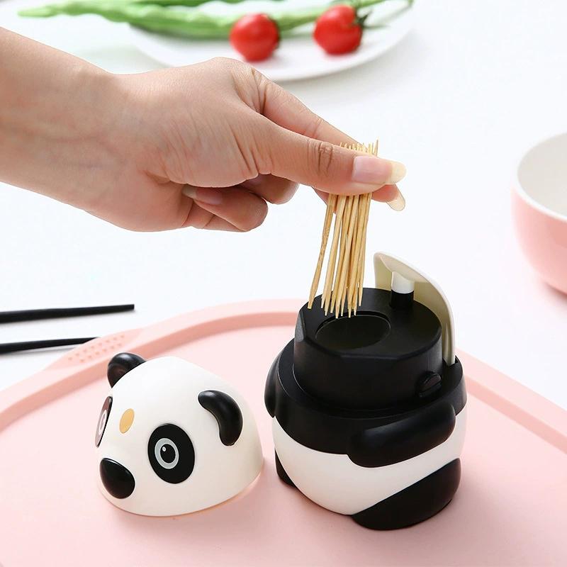 1 Pcs Toothpick Box Household Panda Creative Toothpick Canister Toothpick Jar Toothpick Bucket Floss Box Cotton Swab Storage Box