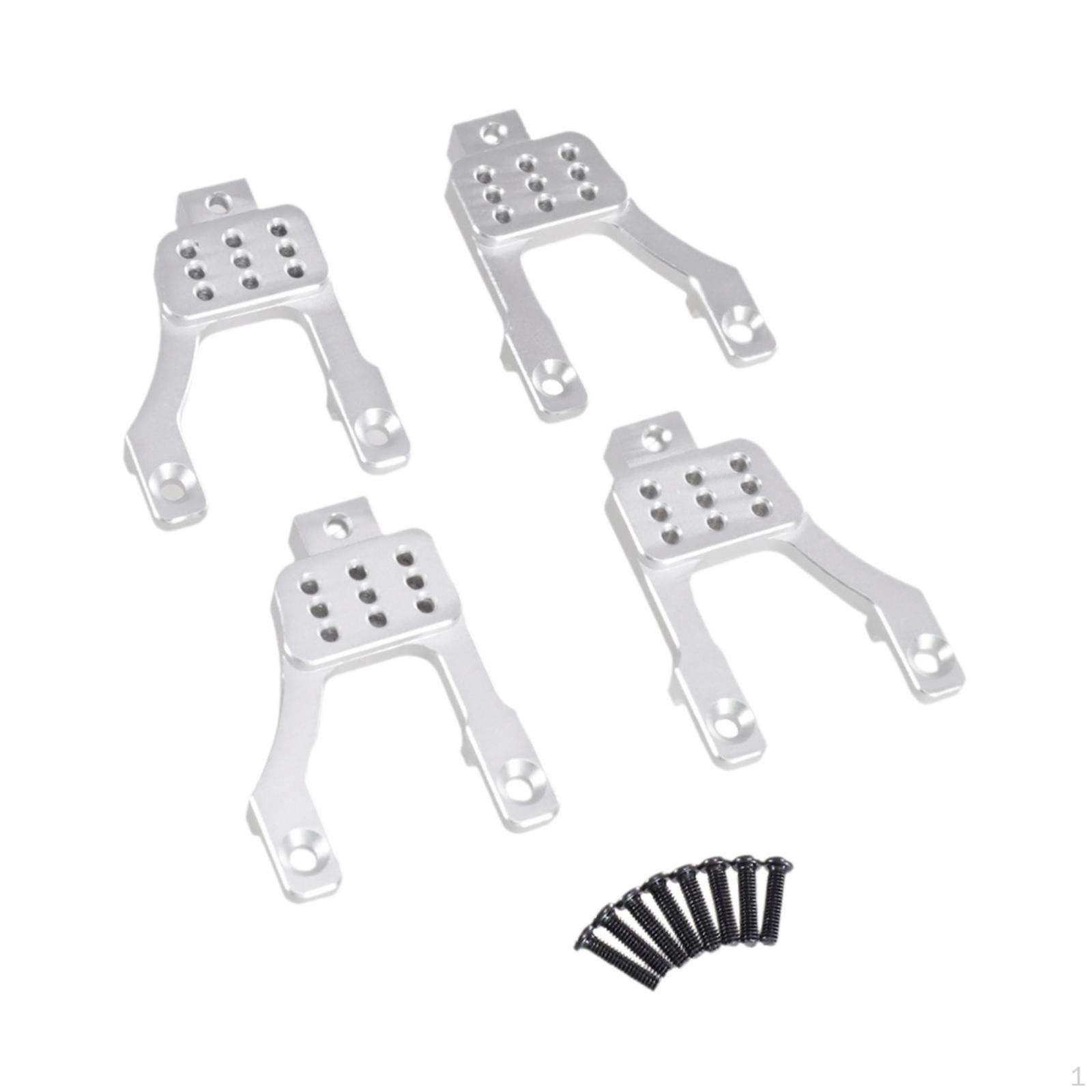 

Adjustable Suspension Brackets Set for RC Car Front Rear Shock Hoops G500 срібний
