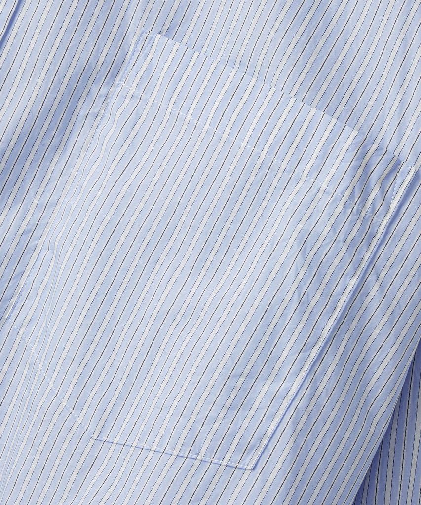 Beulaendideu Glory Oversized Stripe Shirt [Sky Blue]