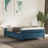 3144685 vidaXL Divan-lit Et Matelas Bleu Foncé 140x200cm Velours
