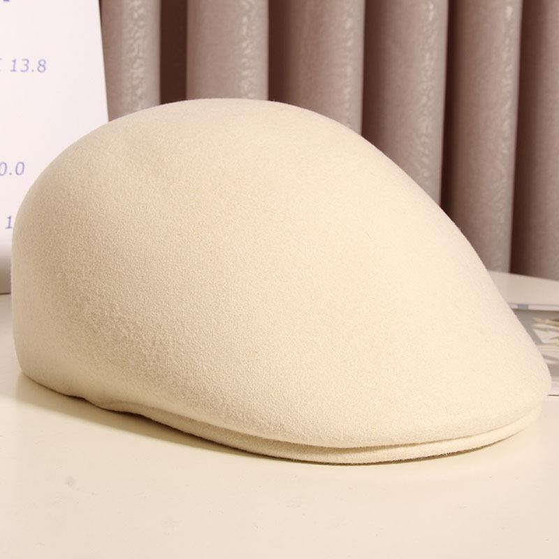 Forward Hat for Women In Autumn and Winter Woolen Big Head Circumference Showing Face Small Korean Version New Casual Versatile Fashionable Hat