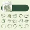 4 Styles Stain Practical  Die Cutting Decor Material Stickers Creative DIY Junk Journal Collage Stationery Scrapbooking Paper
