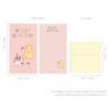 Monolike Story Town Momo Mini Letter Paper Envelope Set Set 32 Sheets of Letter Paper 16 Envelopes + (8 Types, A) - +