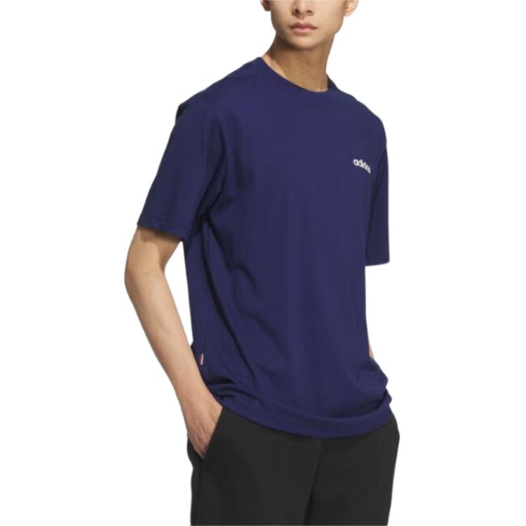 adidas T Shirt Unisex Dark Blue JL9652